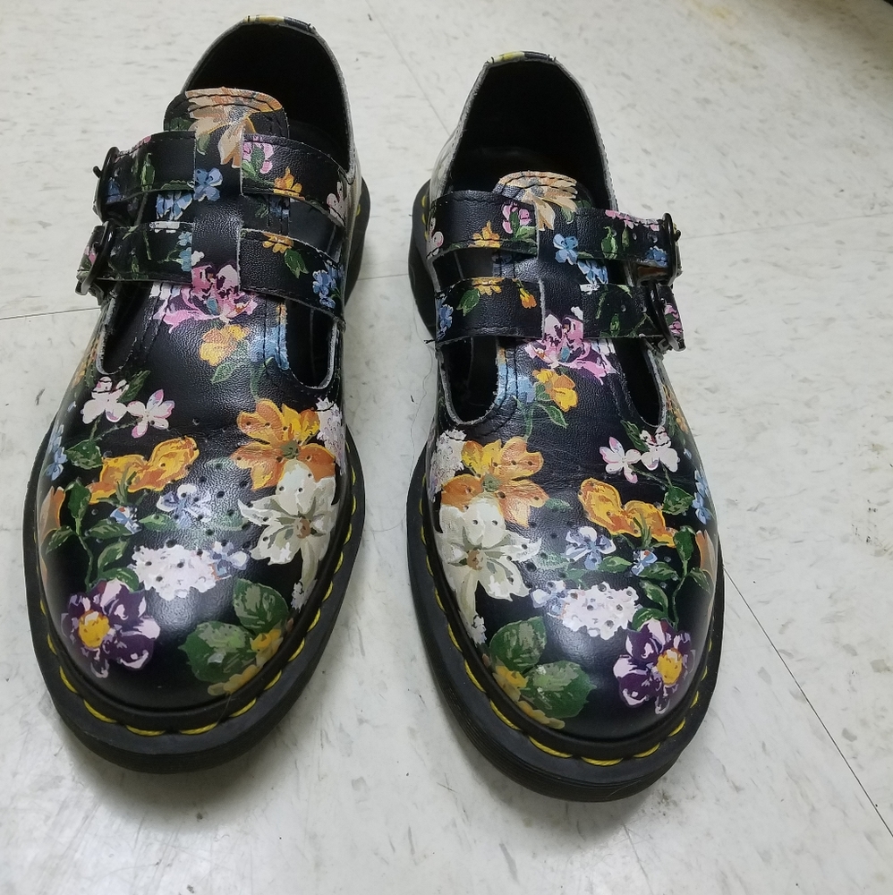 Dr Marten floral Mary janes